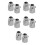 10Pièces Valve Douche Argentée Remplacement Simple Rv 5