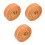 3Pièces Moulure Décorative En Mousse Marron Pour 3