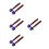 8Pièces Fixations Plaque Alliage Bleu Motorisée Effet Iridescent 4