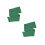 2Pièces Barrières D'eau Silicone Vert Polyvalentes Pour Communautés 10