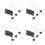 200Pièces Punaises Métal Noires Pour Fixation Décorations Tableaux 10