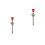 2Pièces Pièces De Rechange Multicolores Pour Machine De Flipper 7