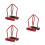 3Pièces Protection Tête De Sprinkler Incendie Rouge En Fer Durable 9