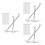 6Pièces Barres Suspension Acier Inox Pour Placard Maison 8