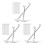 6Pièces Barres Suspension Acier Inox Pour Placard Maison 4