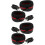 2Paires Protection Auditive Mousse ABS Casque Multi-Couleurs 7
