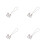 4Pièces Pendentifs Cristal Pour Miroir Arrière 4