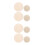 8St Beige Borduurframe En Crochet Basis Voor Diverse DIY 4