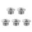 5Pièces Couvercle Réservoir Aluminium Argent Cnc Résistant 5