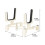 2Pièces Support Violon Pliable ABS Avec Mousse Épaisse Portable 9