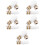 15Pièces Brossettes Doigt Nylon Douce Pour Dents Petits 9