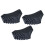 6Pièces Protections Pointes Alpenstock Caoutchouc Noir 3