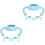 6Pièces Poignées Universelles Silicone Pour Bébé 5