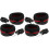2Paires Protection Auditive Mousse ABS Casque Multi-Couleurs 4