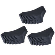6Pièces Protections Pointes Alpenstock Caoutchouc Noir