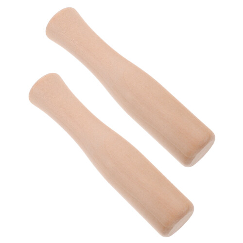 10Pièces Pilons À Broyer Bois Hêtre, Manche Confortable Couleur 1