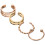 8Pièces Oreilles Métal Clips Perçage Raffinés 1