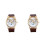 2Pièces Mode Quartz Motif Chat Bracelet PU 9