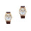2Pièces Mode Quartz Motif Chat Bracelet PU 6