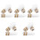 15Pièces Brossettes Doigt Nylon Douce Pour Dents Petits 5