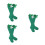 3Paires Fêtes Vertes Enfants Polyester Style 8