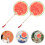 6Pièces Éventails Portables Papier Bambou Rouge Motif Pastèque Été 11
