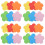 72Pièces Fleurs En Mousse Découpes DIY Pour Décor Tableau Et Classe 9
