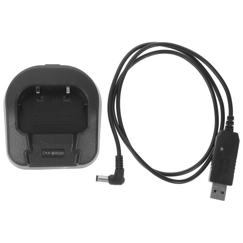 4Pièces Station Charge USB ABS Noir Compact Et Portable