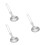 3Pièces Ustensiles Acier Inoxydable Pliables Pour Camping Extérieur 6