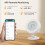 Portable ZigBee Temp & Humidity Sensor, White, ABS, 75x60x50mm 8
