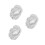 3Pièces -Soleil Siège Auto Bébé Argenté Polyester Résistant 5