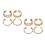 8Pièces Oreilles Métal Clips Perçage Raffinés 5