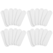 200Pièces Étiquettes Blanches Cuir DIY Couture Pour Vêtements Mode