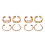 8Pièces Oreilles Métal Clips Perçage Raffinés 8