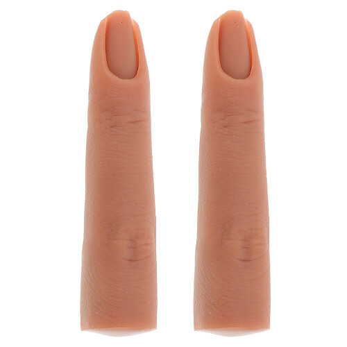 6Pièces Doigts En Silicone Marron Pour Formation