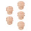 5Pièces Plateau Bois Beige Serviteur Multi-Usage Crâne Halloween 5