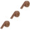 3Pièces Plinthe Auto-Collante En Mousse Épaisse Pour Café 6