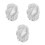 3Pièces -Soleil Siège Auto Bébé Argenté Polyester Résistant 10