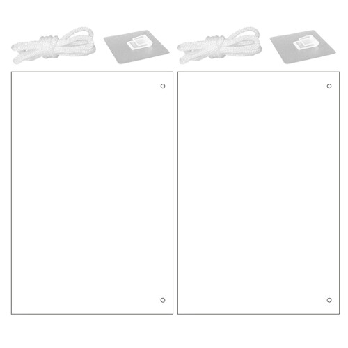 6Pièces Tableau Effaçable Transparent Pour Et 2