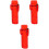 3Pièces Cache Allume-Cigare Rouge Portable 4