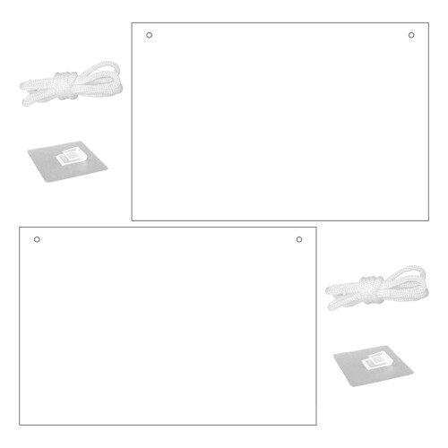 6Pièces Tableau Effaçable Transparent Pour Et 1