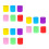 3Pièces Papier Crépon Multicolores Pour 6