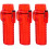 3Pièces Cache Allume-Cigare Rouge Portable 5