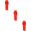 3Pièces Cache Allume-Cigare Rouge Portable 10