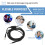 Headset Cable for  G433 G233 GPRO X Universal Game Headset Audio Cable 2M 4