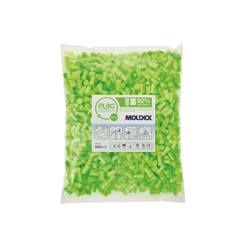Moldex Pura-Fit Plugstation 500 Refill Snr 36 Db (500 Pairs)