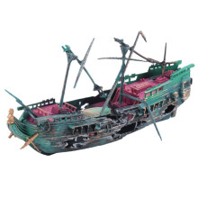 Large Aquarium Shipwreck Decor Boat Plastic Set Resin Ship Fish Tank Ornaments for Aquarium Decor Accessories