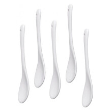 5 SZTUK BiałE Porcelanowe Jaj ŁYżKi Ceramiczne ŁYżKi ŁYżKa do Kawy ŁYżKa Deserowa Mocha Dip ŁYżKa do Serwowania
