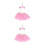 2Stk Kinder Mesh Rock Pink Atmungsaktiv Elastisch Für 4