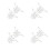 8Stk Silberne Jeanskette Mit Spider Web Look Für Party 10